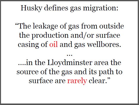 1993 Husky definition gas migration in oil and gas wells