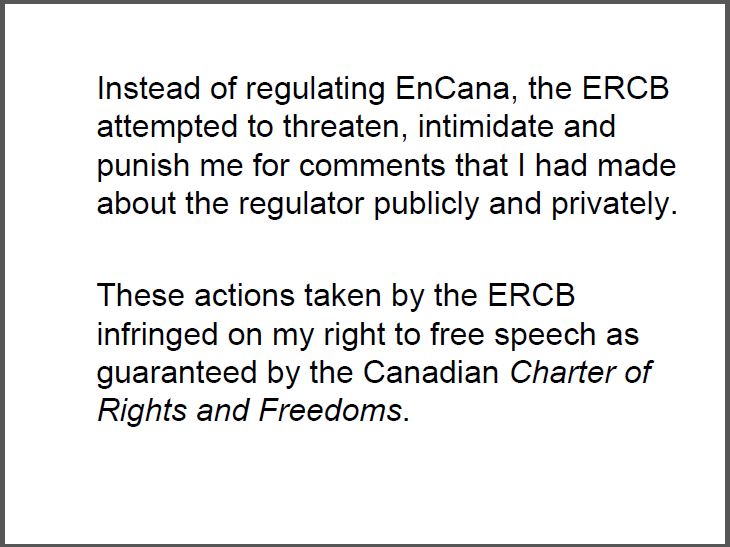 2011 05 03 Jessica Ernst presents on fracing at UN, New York City, Alberta Energy Regulator, then ERCB, tried to intimidate Ernst, violated her Charter rights, intsead of regulate Encana