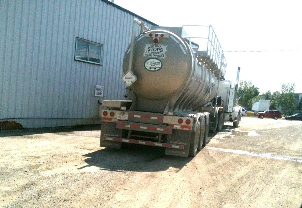 2012 Water hauling for drilling fracing, from municipal supply at Cochrane which comes from Bow River, 002