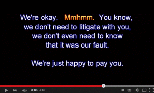 2013 09 23 AER lawyer Glenn Solomon 'We're just happy to pay you' for your frac contaminated water
