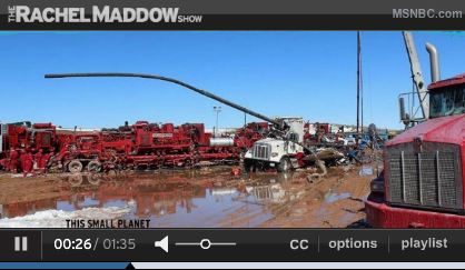 2013 03 29 Rachel Maddow Show Frac Stack Blows and Launches into Frac Truck
