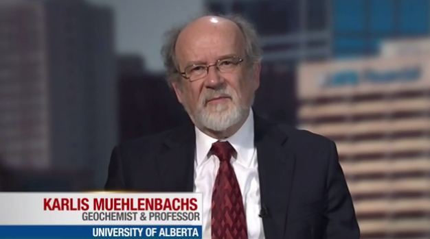 2013 01 13 Screen capture 2 BNN interview w Dr. Karlis Muehlenbachs on gas migration & fracing
