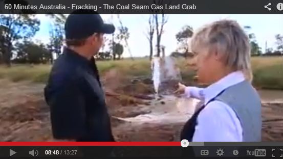 2011 06 15 60 Minutes Australia Snap Gas forcing water up bore