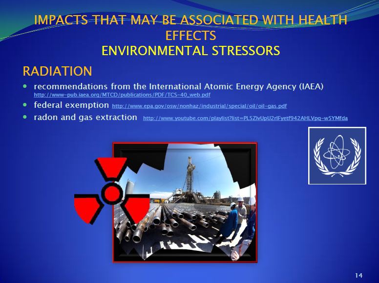 2013 09 Dr. Larysa Dyrszka presentation in Ukraine Environmental Stressors to workers Radioactive pipes