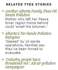 2013 10 24 Alberta Toxic Air and Cancers Snap Tyee Related Articles