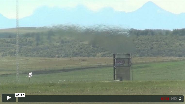 2013 10 screencapture frac flare shield Rocky View County Alberta