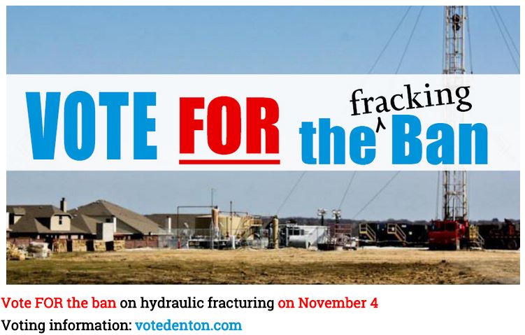 2014 11 04 Vote for the Denton Fracking Ban