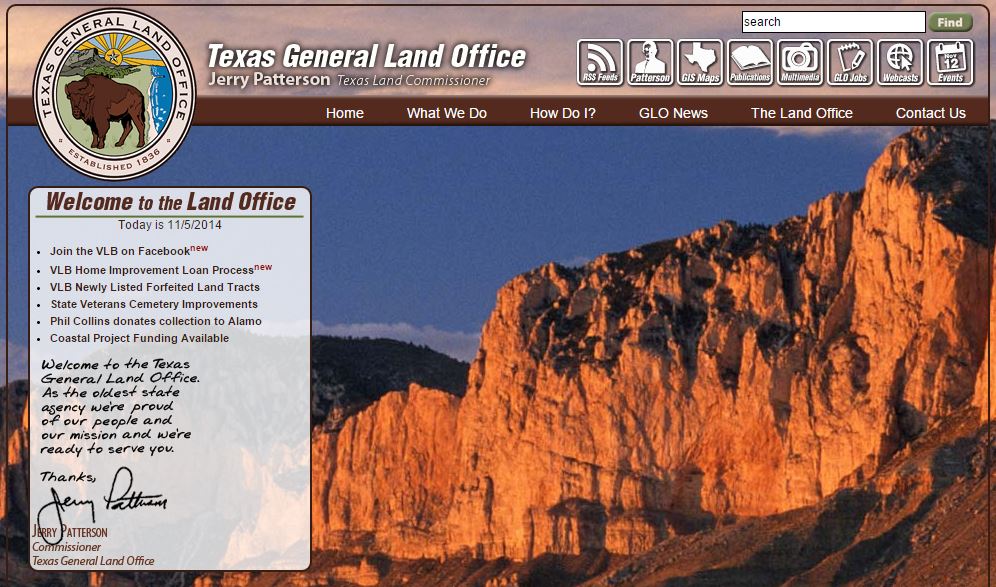 2014 11 05 Texas General Land Office snap