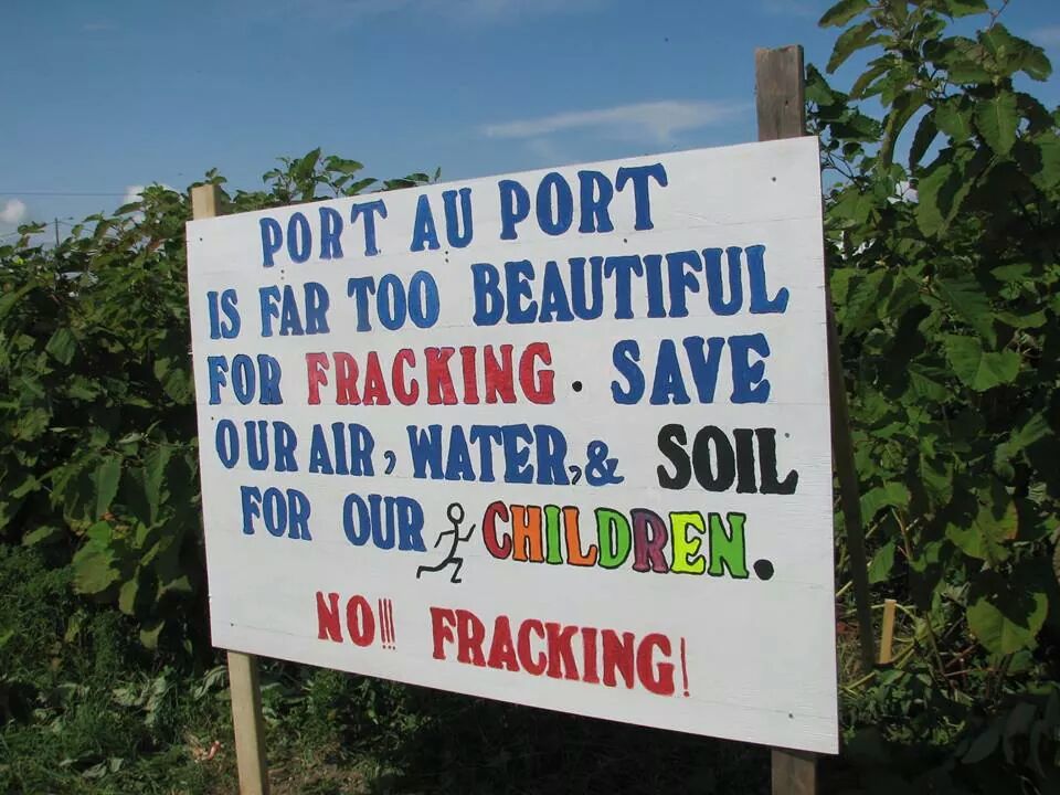 2014 No fracking at Port au Port Newfoundland