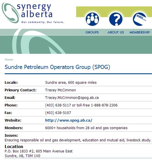 2014 01 02 Screen Capture SPOG Synergy Alberta group