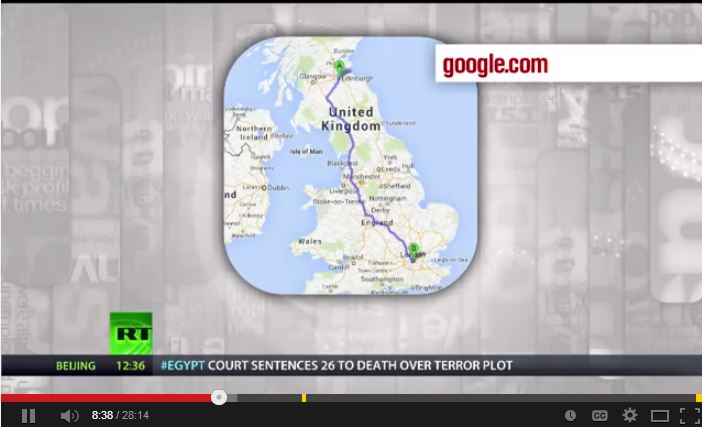 2014 03 04 Snap from RT Max Keiser on Rex Tillerson joining frac lawsuit UK comparison of the Eagle Ford Shale