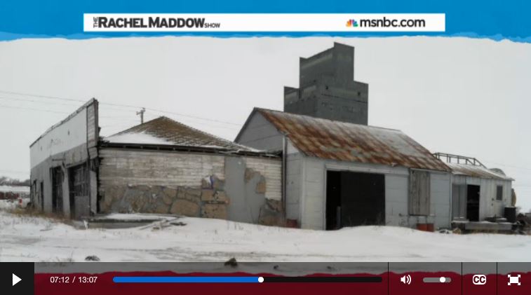 2014 03 14 Radioactive waste illegally dumped in North Dakota Rachel Maddow show abandoned gas station noonan