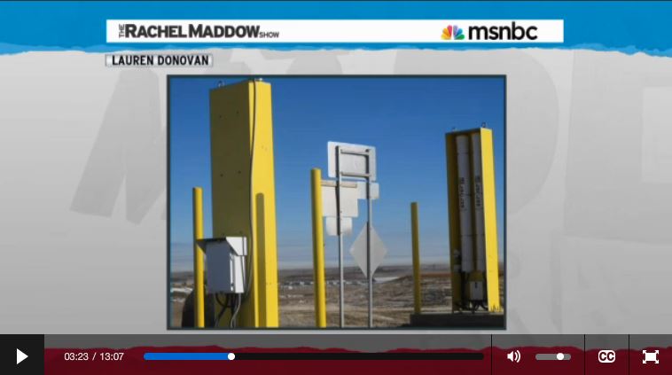 2014 03 14 Radioactive waste illegally dumped in North Dakota Rachel Maddow show giant geiger counters at oil field waste dumps