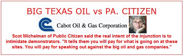 2014 03 24 Vera Scroggins Lawyer Scot Michelman v Cabot Oil and Gas