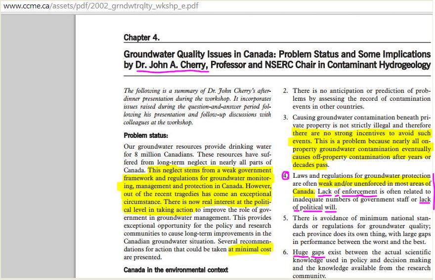 2002 CCME report chapter 4 by dr john cherry hilted