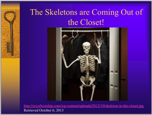 2013 10 Past ERCB Board Member Theresa Watson Presents in Colorado The Skeletons are Coming out of the Closet
