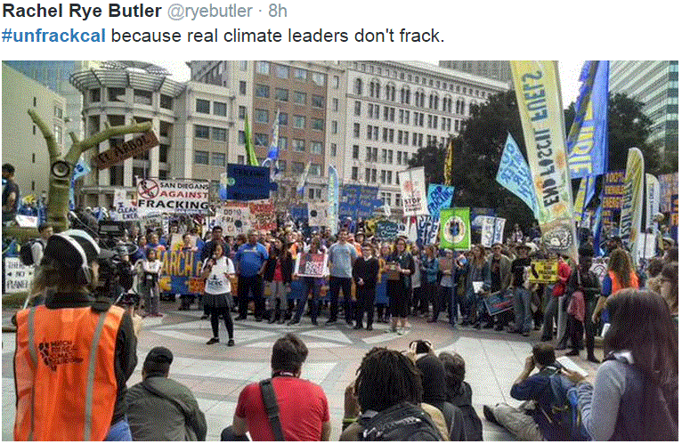 2015 02 07 8,000 people, UNFRACK CA, largest march against fracking in US history, climate leaders dont frac