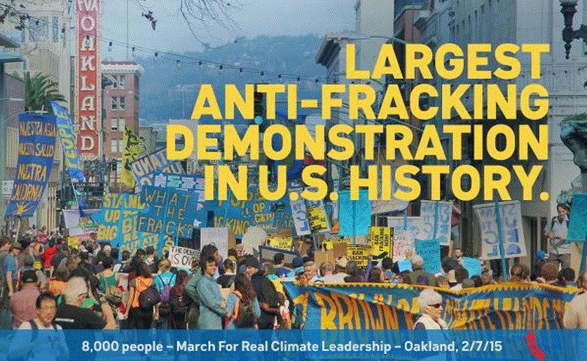 2015 02 07 8,000 people oakland california, largest march against fracking in US history