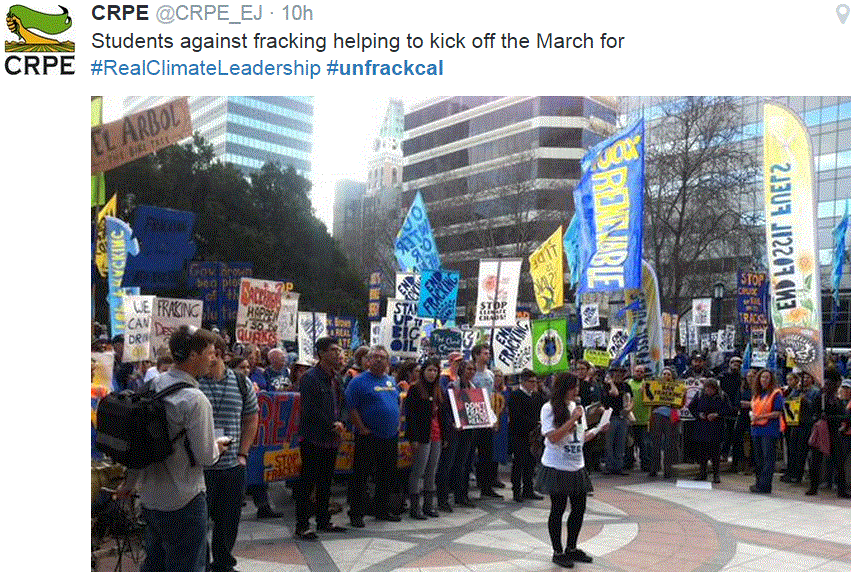 2015 02 07 8,000 people, students against fracking help kick of largest march against fracing in US history