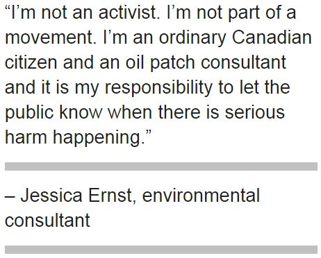 2015 07 14 Jessica Ernst quote in Alberta Oil Magazine