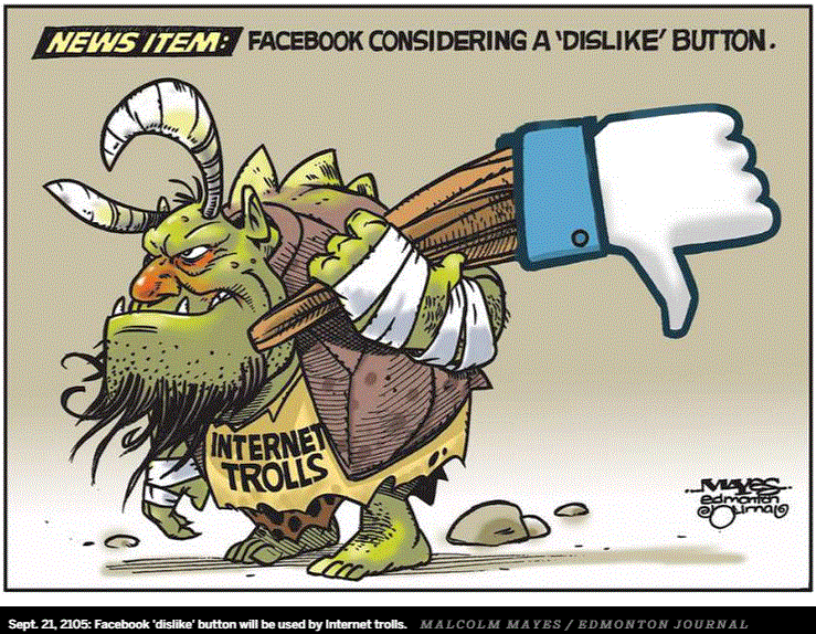 2015 09 21 Internet trolls cartoon by Malcolm Mayes