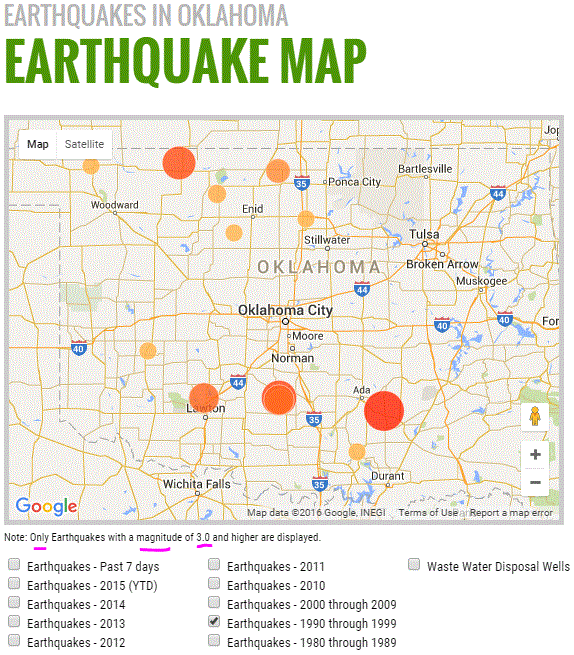 2016 01 06 snap Oklahoma frac quakes 1990-1999