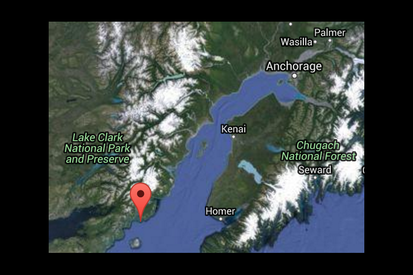 2016 01 24 epicentre alaska 7.1M quake, struck at 1,30am