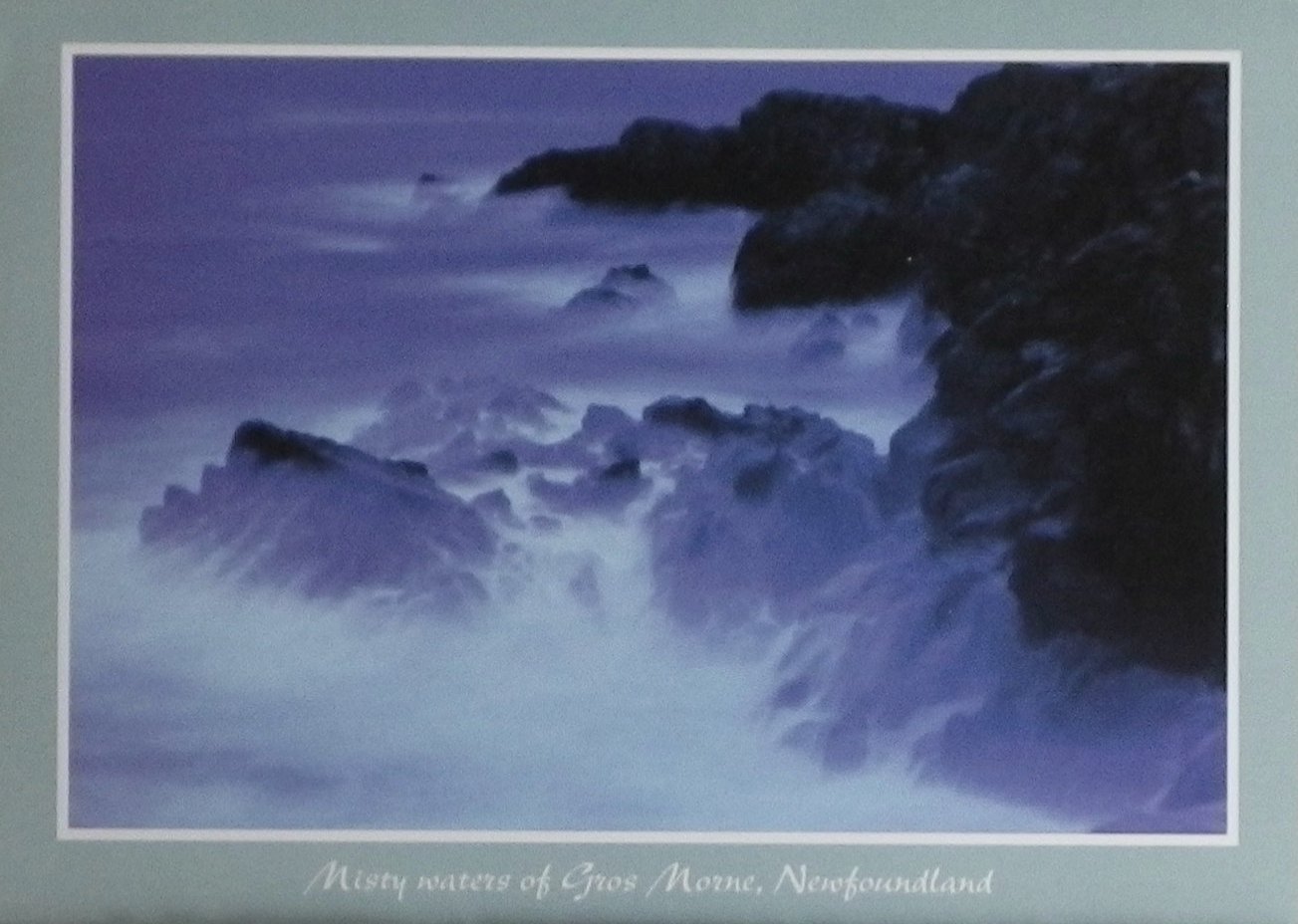 2016 02 23 Donation card from Edm, AB, to Ernst vs Encana lawsuit, Misty waters of Gros Morne, Newfoundland
