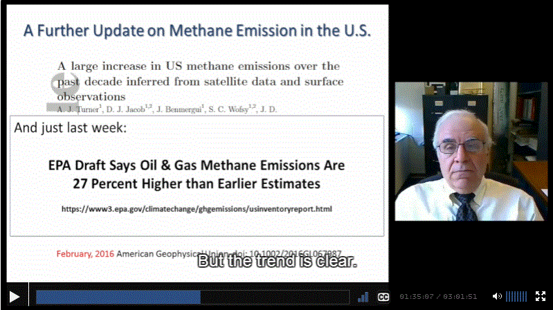 2016 03 01 Tony Ingraffea at Adele Hurley Munk Conf on fracing in permafrost, 'the trend is clear' EPA draft says oil gas methane emissions 27 percent higher than earlier estimates