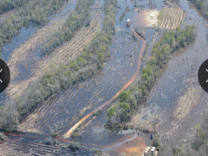 2016 04 30 Texas flooding, frac chemicals, oil flood into, pollute rivers, Sabine River Flood14