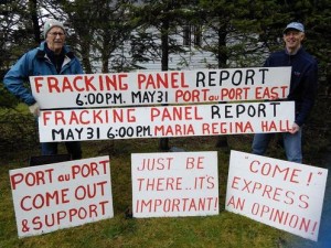 2016 05 Photo, Port au Port Public Services Announcement, Newfoundland Labrador Hydraulic Fracturing Review Panel Final-Report released to public May 31, 2016