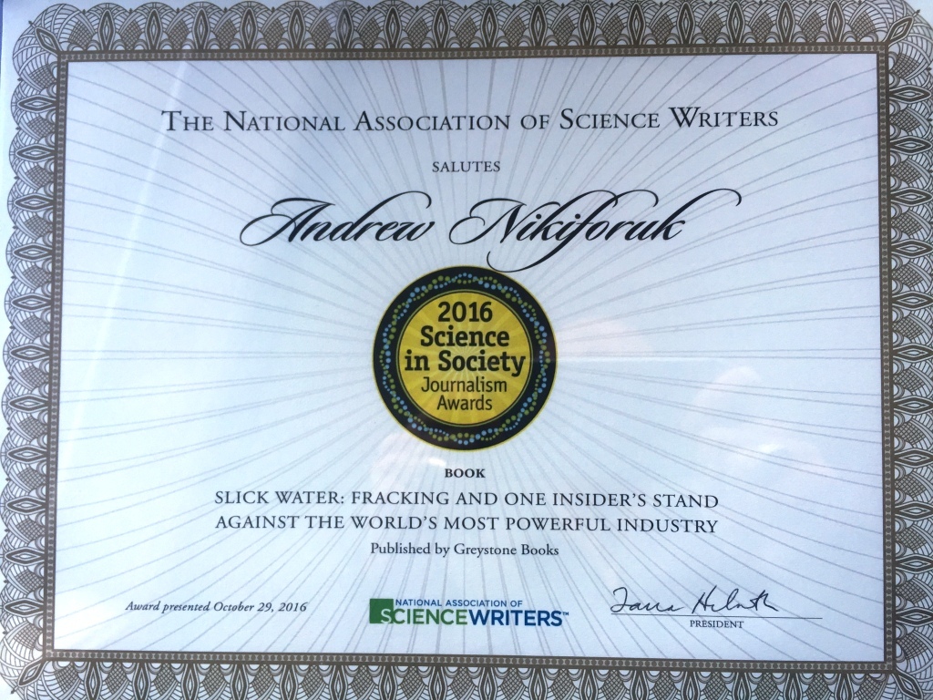 2016-10-29-usa-science-in-society-book-award-for-andrew-nikiforuks-slick-water