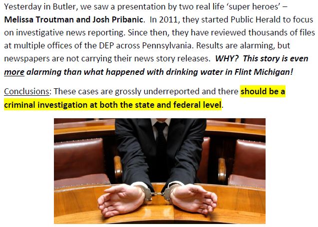 2016-12-11-bob-donnon-summary-of-melissa-troutman-josh-pribanics-mult-year-investion-of-pa-dep-epa-covering-up-water-contamination-cases-caused-by-fracing