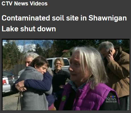 2017 02 23 Shawnigan Lake Toxic Dump shut down by BC Minister Environment