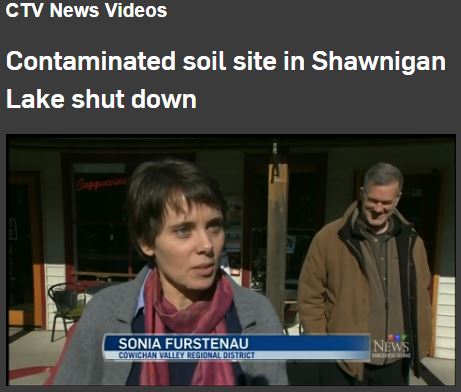 2017 02 23 Sonia Furstenau, Shawnigan Lake Toxic Dump shut down by BC Minister Environment