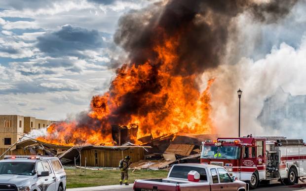 A home explosion in Firestone Monday, April 17, 2017 killed two and sent two people to the hospital. Dennis Herrera/ Special to The Denver Post