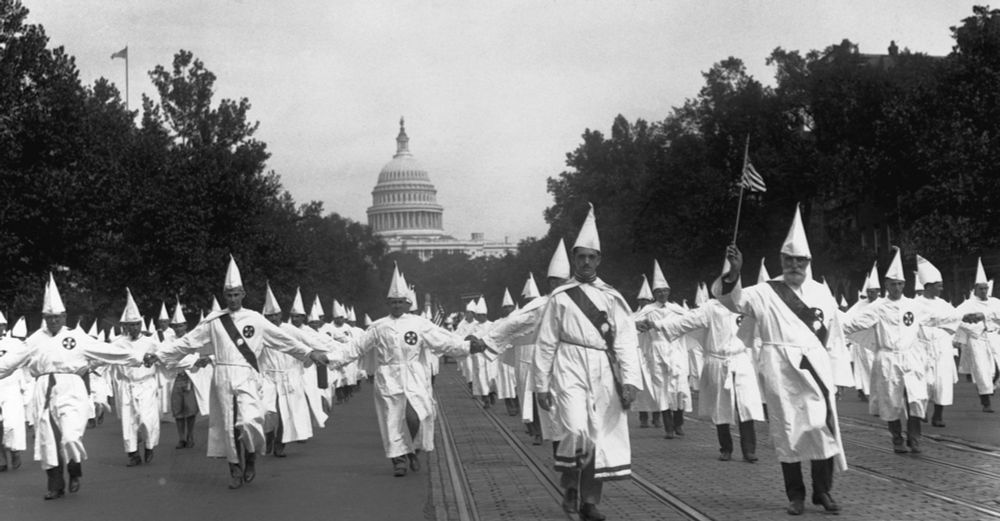 Photo of KKK March in DC in 1925, ultra creepy