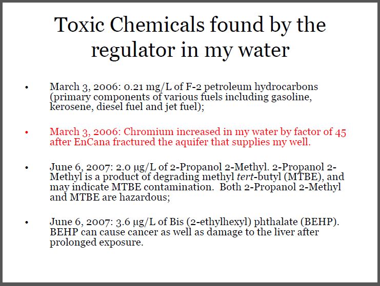 chromium 6 in drinking water