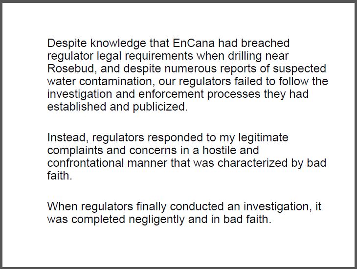 2011 05 03 Jessica Ernst presents on fracing at UN, New York City, Alberta regulators investigated negligently, in bad faith, broke the law