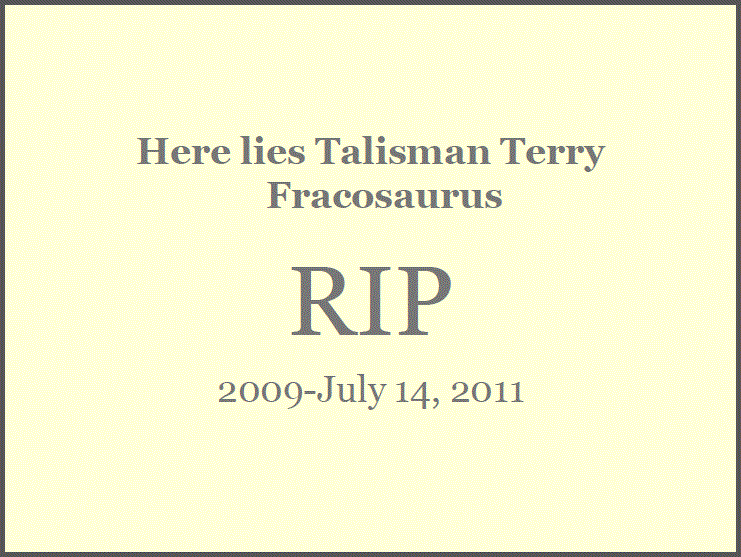 2011 07 14 Talisman Energy puts Talisman Terry to rest, quickly, after Colbert features the propaganda frackosaurus