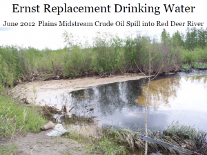 2012 06 Ernst Replacement Drinking Water Plains Midstream Crude Oil Spill into Red Deer River