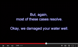 2013 09 23 AER lawyer Glenn Solomon 'OK we damaged your water well'