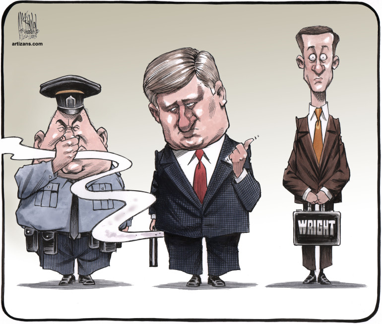 2013 Stephen Harper blames Nigel Wright for his flatulence