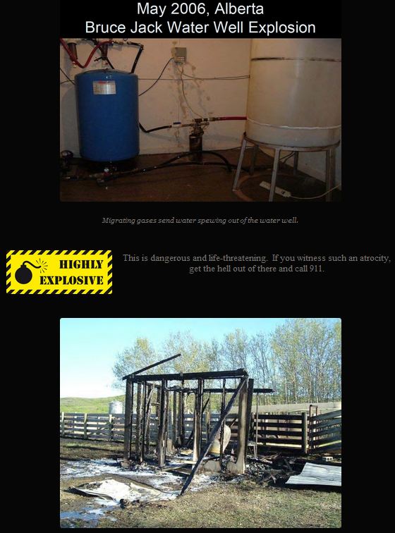 2006 05 Spirit River Alberta Bruce Jack & 2 Industry Gas in Water Testers Seriously Inured in Contaminated Water Explosion