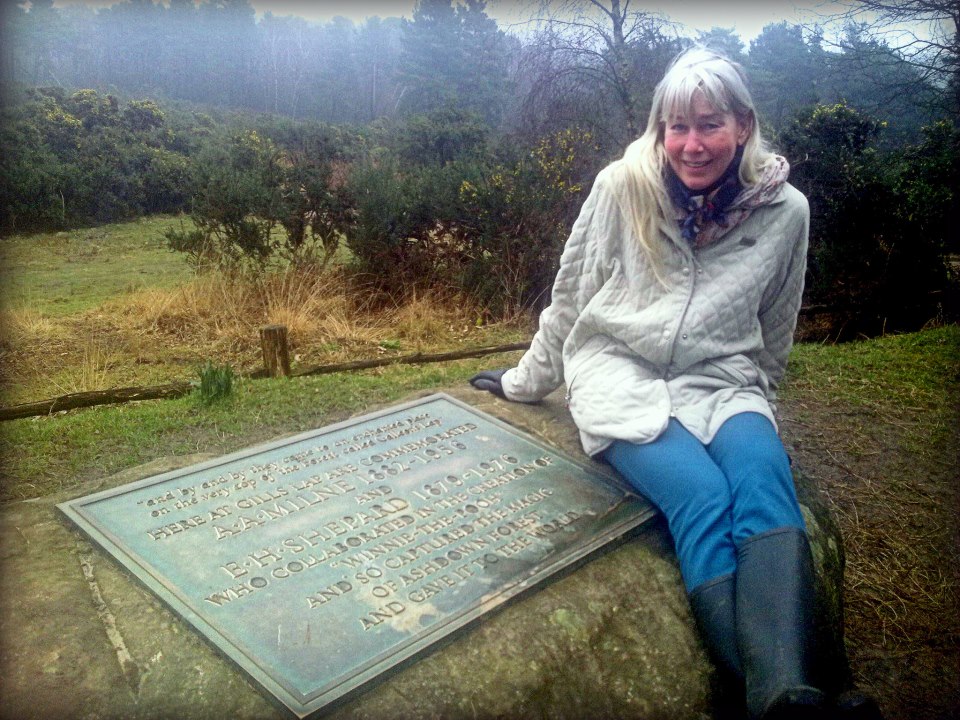 2013 03 09 Jessica at AA Milne Tribute in Ashdown Forest, land of Winnie the Pooh