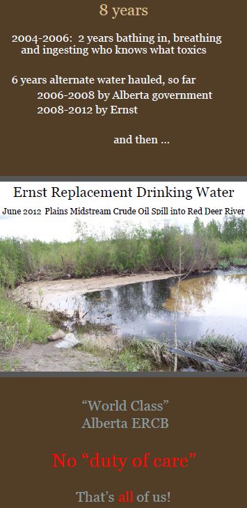 Ernst vs Encana drinking water contamination after hydraulic fracturing of Rosebud aquifers