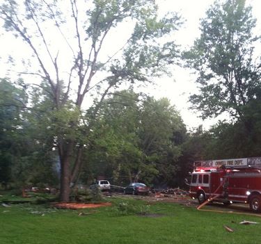 2014 07 17 Ohio Home Explosion kills 27 year old woman, critically injures boyfriend, home completely destroyed