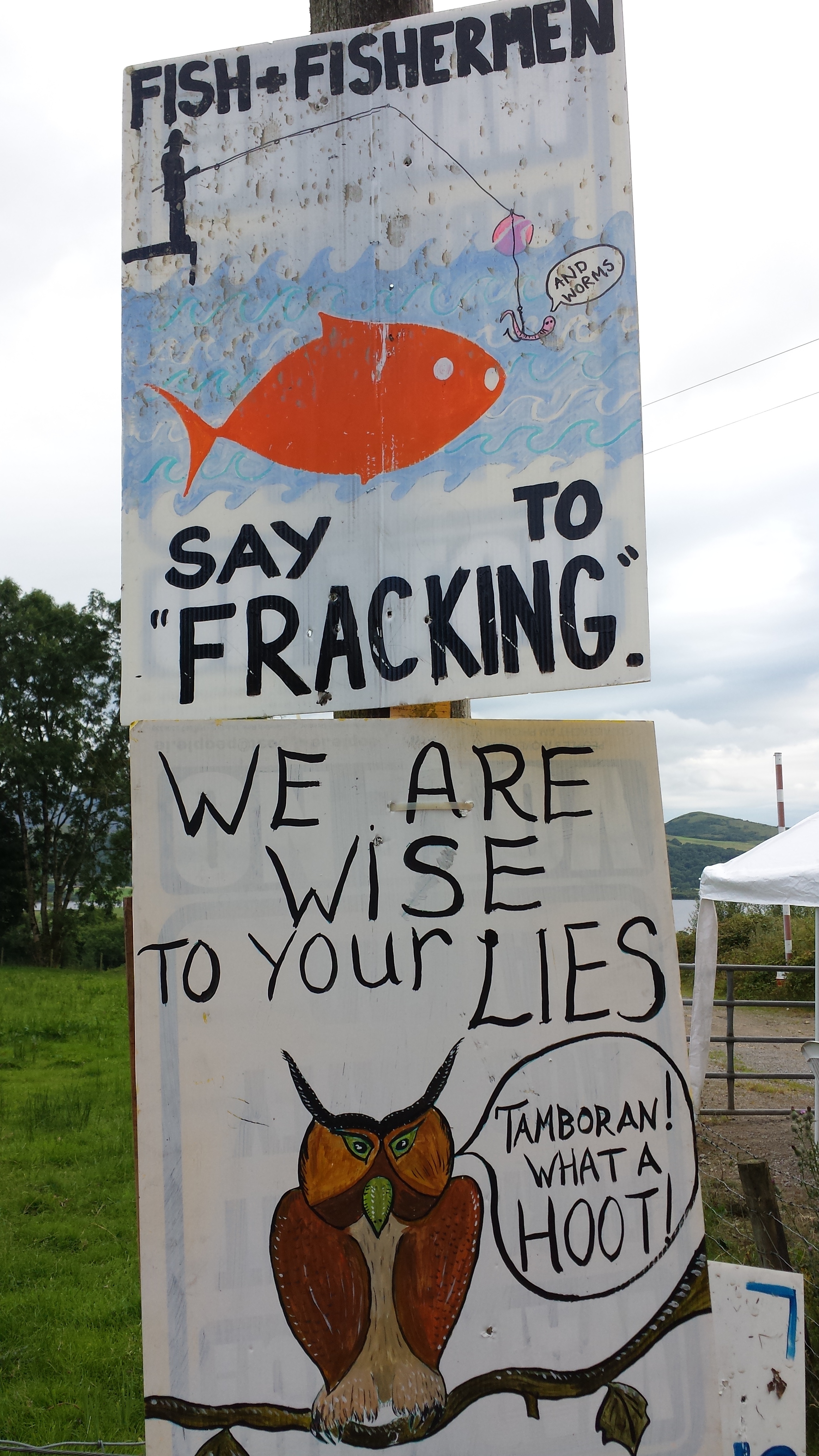 2014 07 Irish Protector Camp at Tamboran's Test Drill at Belcoo, Fermanagh, Northern Ireland