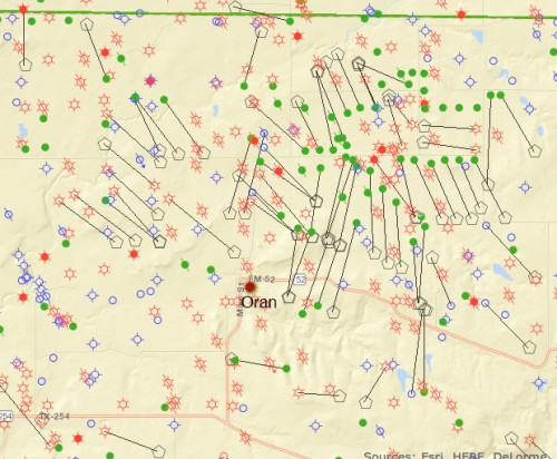 2014 08 06 energy wells at oran, where fire in water well sent 4 to hospital, methane contamination of water source possible cause