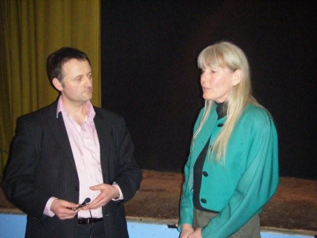 2012 02 25 Jessica interviewed before presentation at Ballroom of Romance Leitrim Co Republic Ireland